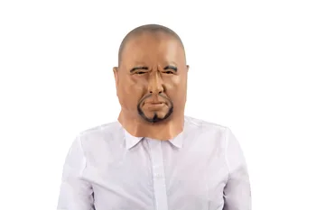 

ManLuYunXiao Environmentally friendly Scary Realistic Latex Mask Black Male Man mask Halloween Cosplay Masquerade prop Costumes