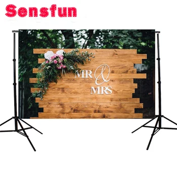 

Photographic background Custom Name Wooden backdrops Wedding Background for Photo Studio vinyl 7X5FT