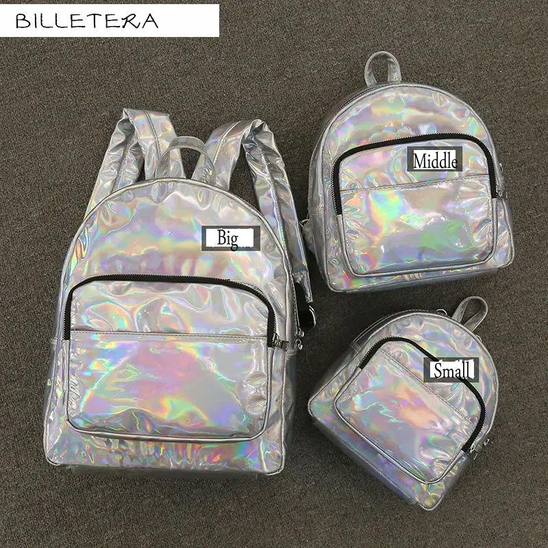 New Women Backpack Colorful Famous Brand Luxury ladies Laser Shining