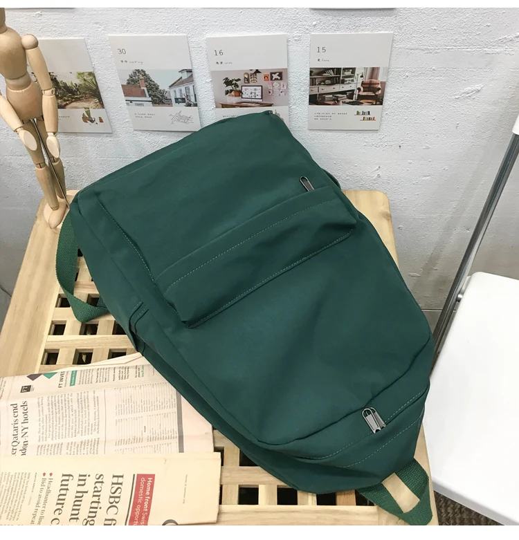 2019 Backpack Women Backpack Solid Color Women Shoulder Bag Fashion School Bag For Teenage Girl Children Backpacks Travel Bag