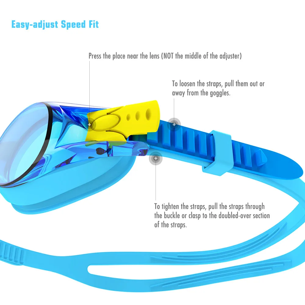 Copozz Waterproof Anti Fog Swimming Glasses UV Children Professional Colored Lenses  Kids Eyewear Swimming Goggles Gafas Nata 4