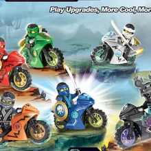 60 шт. Decool 10017-10022 Phantom цифры Зейн Kai Cole Джей мотоцикла строительный Конструкторы Кирпичи Детские игрушки