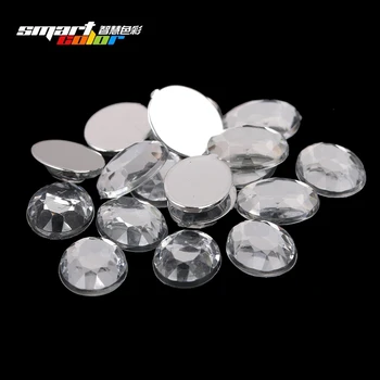 

Craft Art Big Gems Flatback Clear Color Oval Flat Faceted Shiny Stones DIY Nails Art Phone Cases Garments Supplies