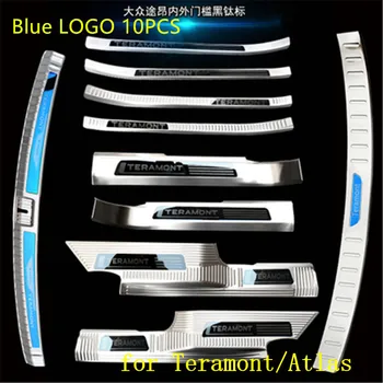 

Scuff Plate/Door Sill Door Sill Rear Bumper Protector Sill Trunk Tread Plate Trim for Volkswagen Teramont/Atlas 2016-2018