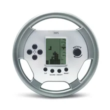 Cool Handheld Kids Tetris Support Game Card Games Players Toys For Children Birthday Gift Classics Steering Wheel Console