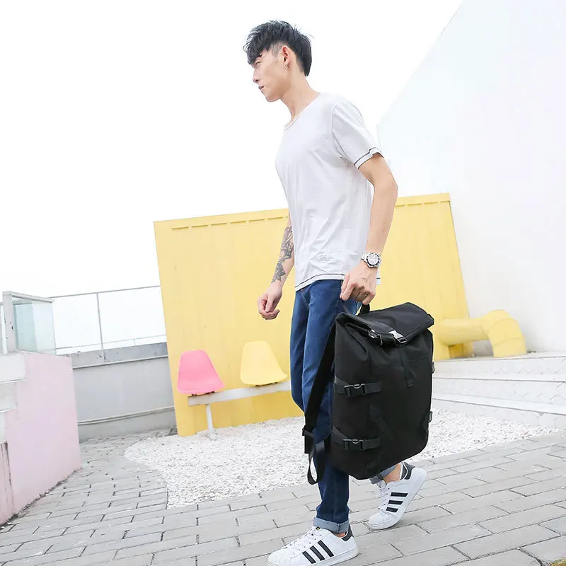 Reflective Roll-Top Backpack 3