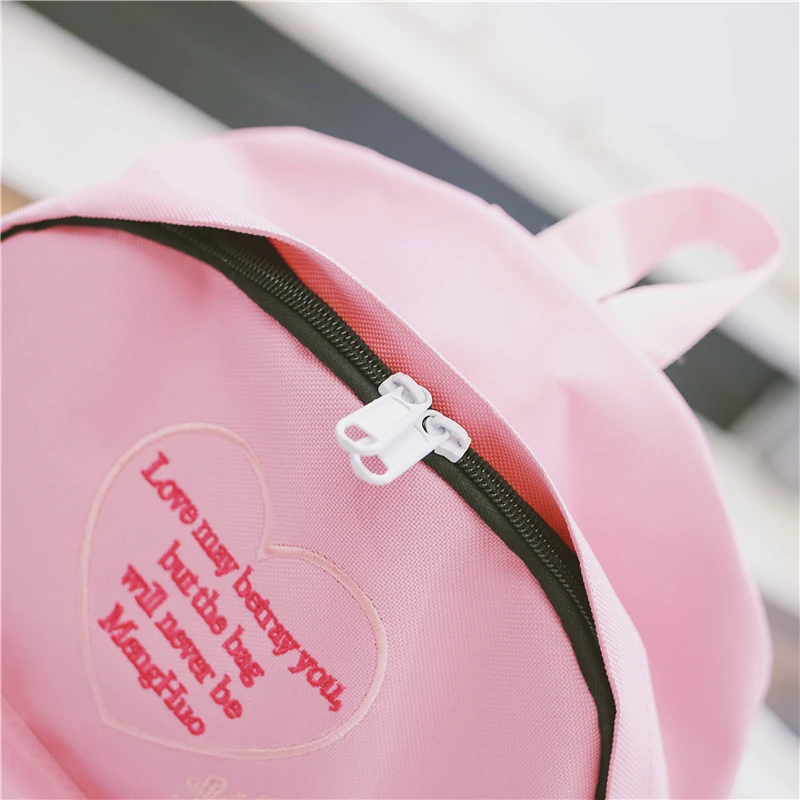 Menghuo Fashion Ribbon Backpack Women Nylon School Bags for Teenage Girls Embroidery Practical Functional Travel Female Backpack (37)