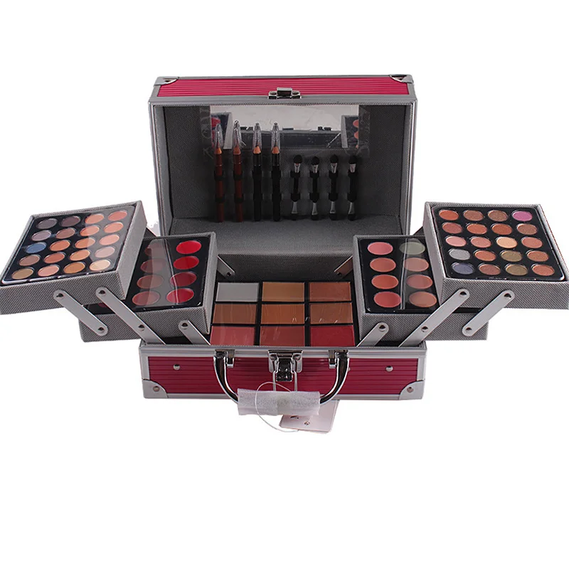 

Full Professional Makeup Kit 20 Color Shimmer Eyeshadow+20 Color Matte Eyeshadow Cosmetic Makeup Tool Box Eyeshadow Palette