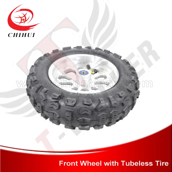 

NEW Electric/Gas Scooter Aluminium Front Wheels with 90/65-6.5(12")Tubeless Tire Brake Disc (Scooter Wheels)