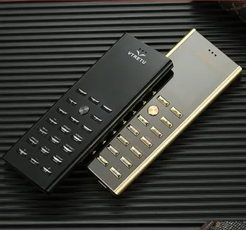 

Luxury Phone V01 ultrathin slim Card Cellphone with MP3 Bluetooth Dual SIM Card Metal Body