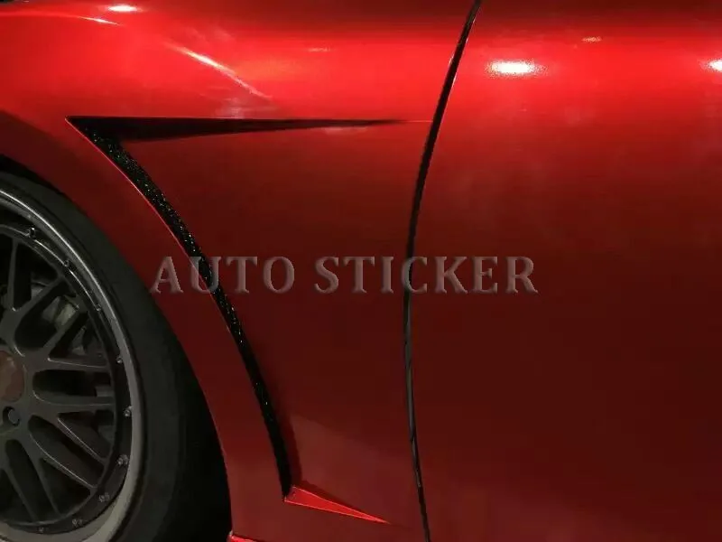 red glossy metallic car wraps 22
