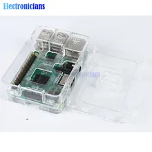 Прозрачный акриловый чехол для Raspberry Pi обновленный 3 2 & B +