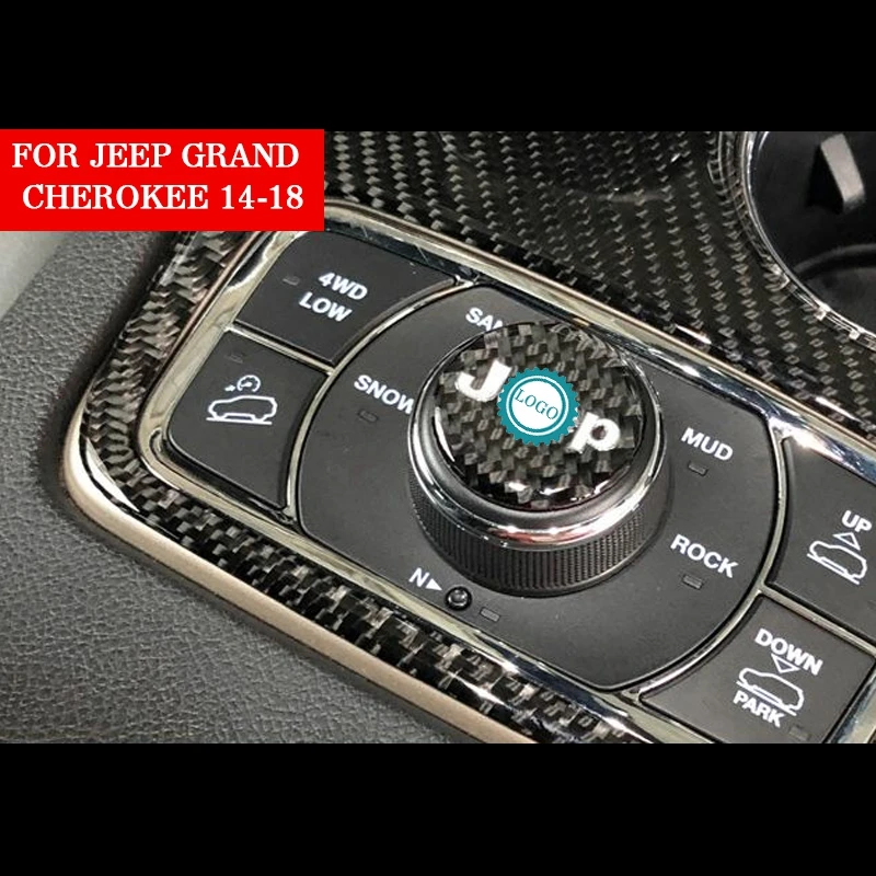 Pcmos углеродное волокно держатель для стакана воды ручка Накладка для Jeep Grand Cherokee- запчасти аксессуары для интерьера Новинка