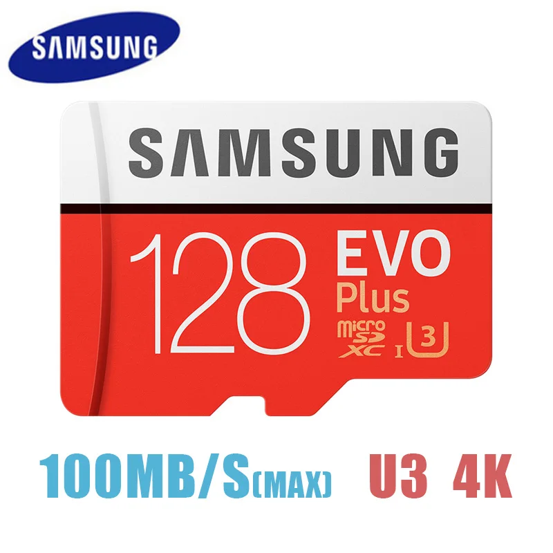 samsung EVO PLUS Micro SD карта 64 Гб класс 10 128 ГБ UHS-1 карта памяти 32 Гб 16 Гб 256 Гб MicroSD карта памяти - Емкость: 128GB U3