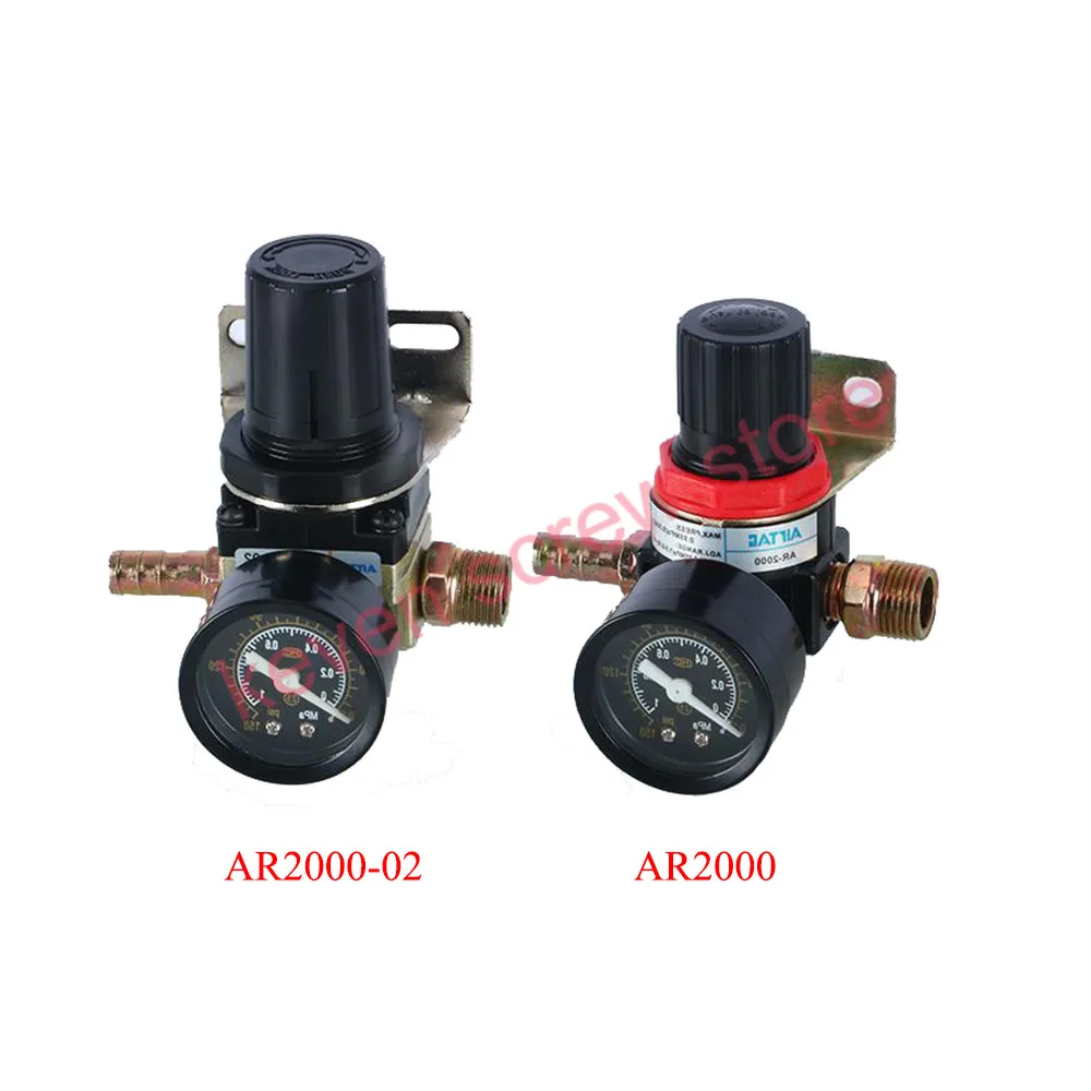 

Pneumatic Air Pressure Regulator AR2000/AR2000-02 Thread PT 1/4(12MM)/3/8(16MM) inch oil-water separator pressure reducing valve