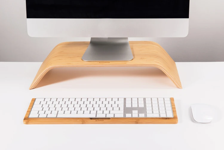 Подставка-клавиатура для ноутбука Apple, роскошный бамбуковый лоток для клавиатуры, подставка-держатель для компьютера iMac