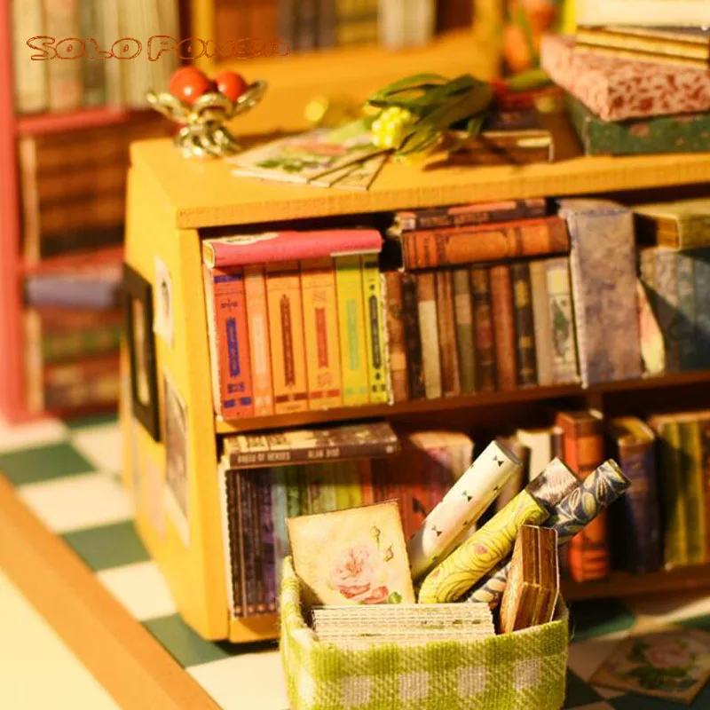 DIY деревянный дом Miniaturas с мебели DIY Миниатюрные домики кукольный домик игрушки для детей подарки на Рождество и день рождения