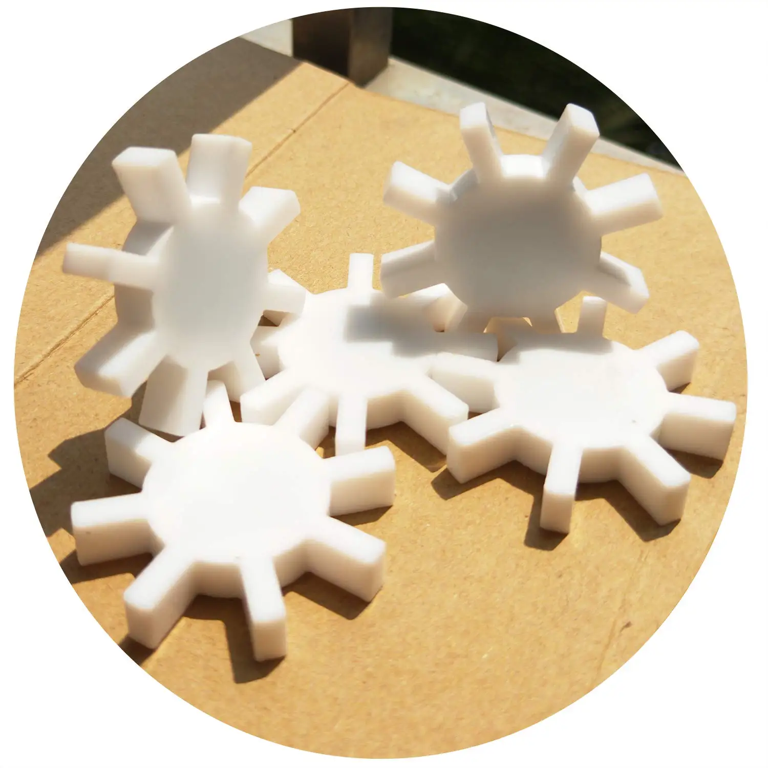 

Magnetic Stirrer Octagonal Magneton Stir Bar PTFE Magnetic Mixer Stir Bars(7X40mm, Gear shape) 5pcs