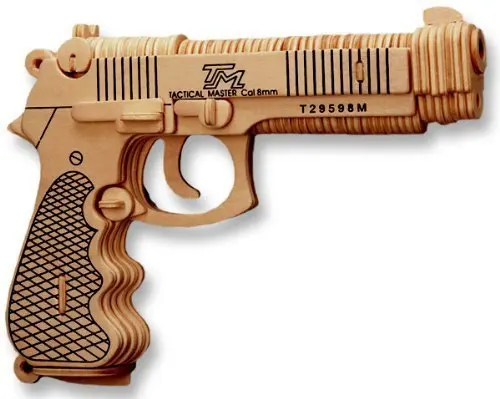 3D Wooden Puzzle Beretta Gun Model Affordable Gift for your Little Kid