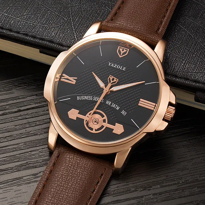 

YAZOLE Men's Fashion Quartz Watch Business Watches Top Brand Luxury Famous Male Clock Wristwatch Hodinky Relogio Masculino