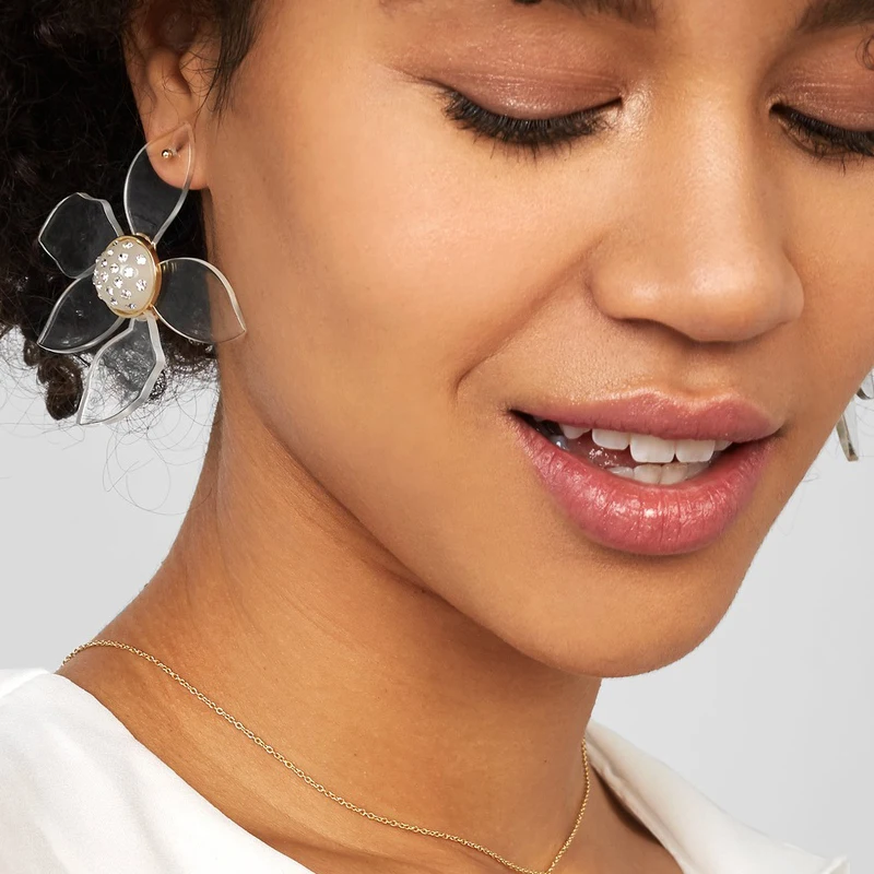 

Simple Fashion Flower Stud Earrings Multicolor Acrylic Small Flower Earrings Korean Style Cute Earrings For Women Kpop Jewelry