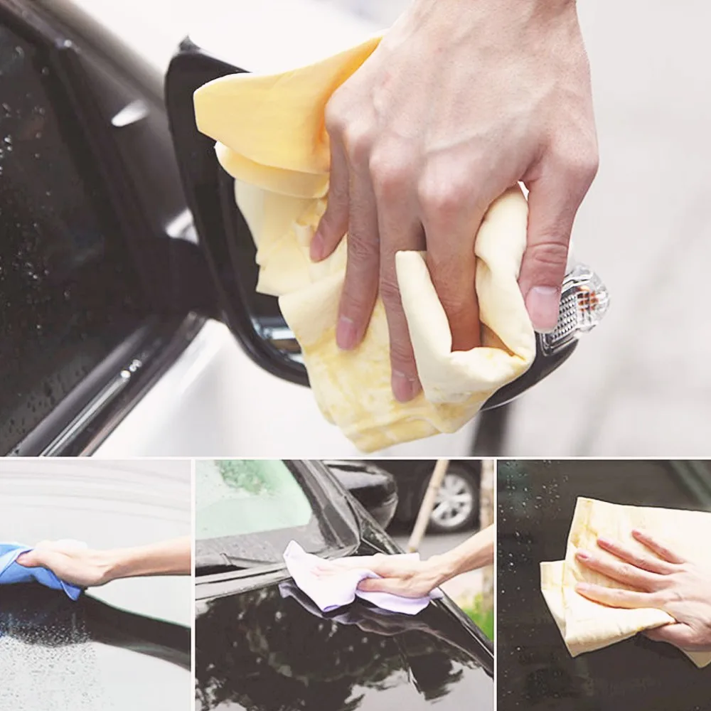 2017 Newest Natural Soft Chamois Leather Car Auto Cleaning Cloth