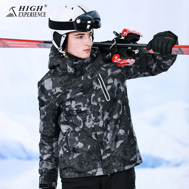 

Men's Ski Jacket Camo Snowboard Jackets Winter Men's Snowboarding Jackets Men Winter Sport Coat Thicken Waterproof Snow Clothes