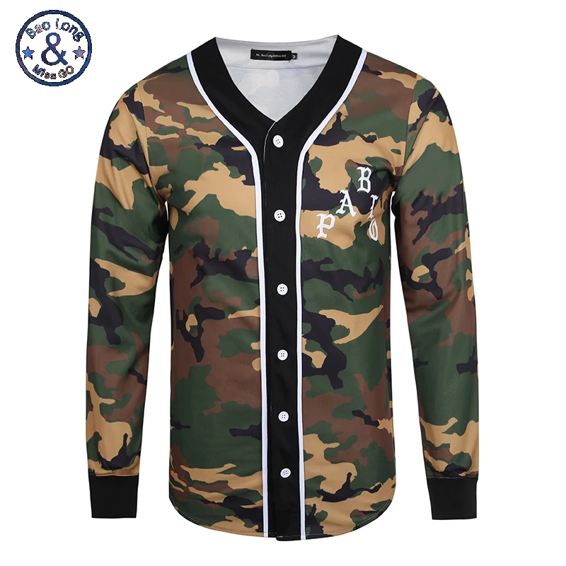 Mr.baolong&miss.go Fashion Brand Casual Baseball Jersey 3d Printed Art Shirts Men/women Long