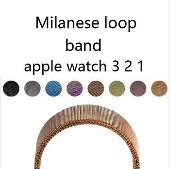 

nuevo de acero inoxidable Milanese para Apple Watch Band 42mm 38mm para iwatch 1 2 3 enlace pulsera
