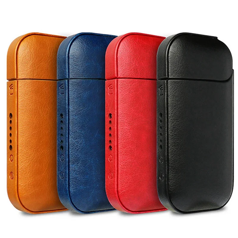 

New Arrival 4 Color PU Fashion Leather Case Hot Anti-knock Protective Cover For IQOS 2.4 Plus