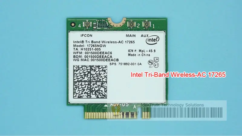 Intel Tri-Band беспроводной-AC 17265 Intel17265 802.11ad 80211.ac 4,7 Гбит/с 867 Мбит/с NGFF M2 Двухдиапазонный 2x2 AC BT4.0 беспроводная карта