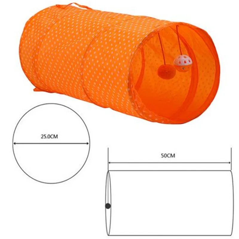 1PCS Pet Cat Tunnel Toy Funny Interactive Cat Toys Passageway Tubes Collapsible Crinkle Folding Play Toy With Two Balls 1PCS Pet Cat Tunnel Toy Funny Interactive Cat Toys Passageway Tubes Collapsible Crinkle Folding Play Toy With Two Balls