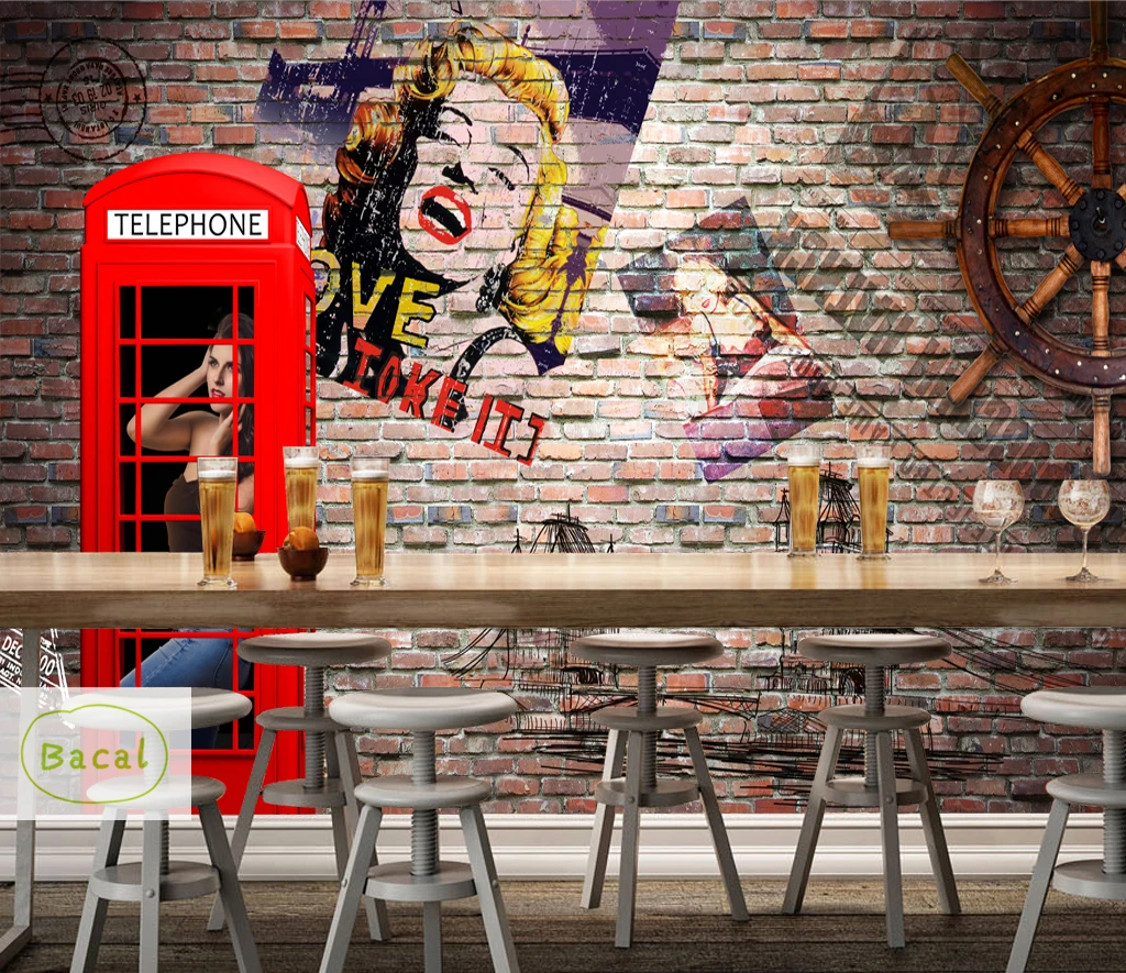 Bacal Custom 3D обои современные Мэрилин Монро красота абстрактное искусство настенная
