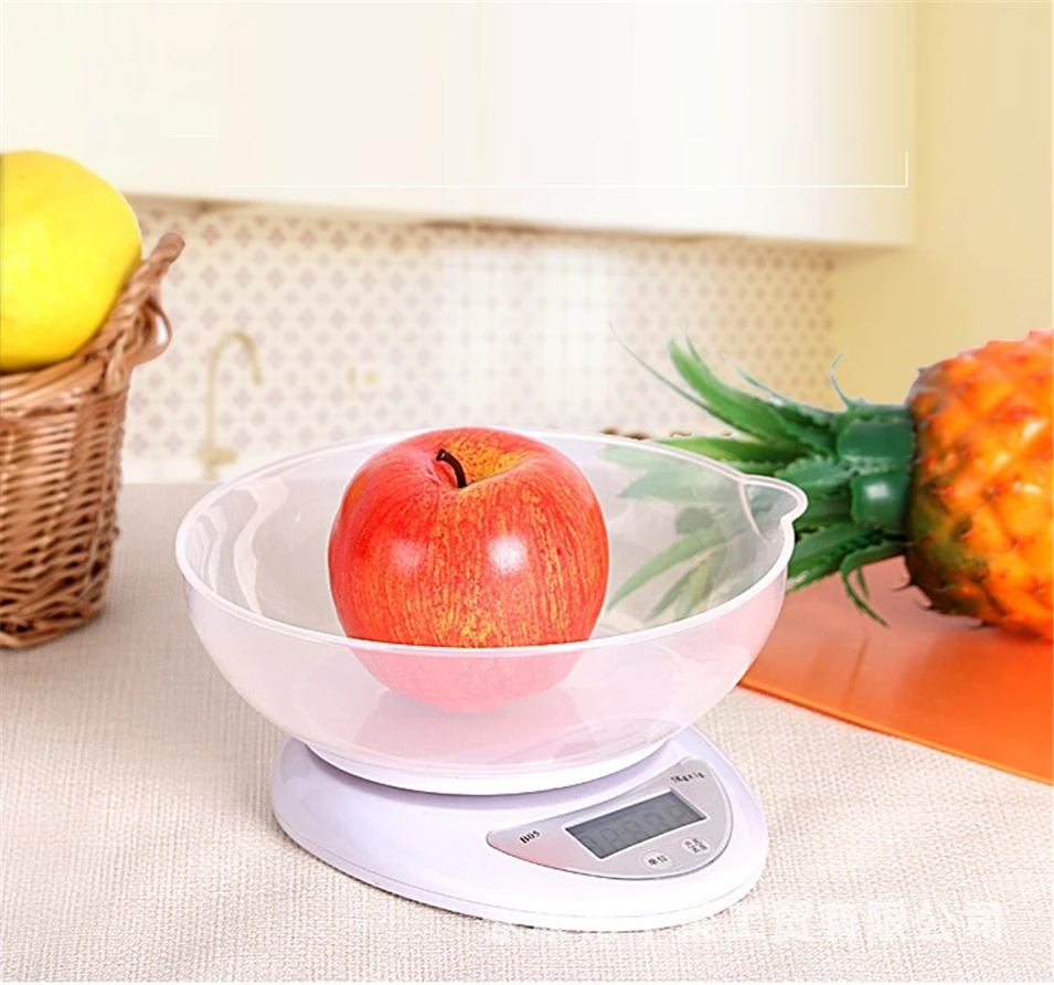 

2018 5000g/1g 1000g/0.1g Food Diet Postal Kitchen Scales balance Measuring weighing scales LED electronic scales with tray