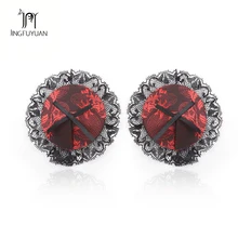 Круглые кружевные Стикини,, красные женские лепестки, 1 пара, сексуальные силиконовые наклейки на соски, липкие чашечки