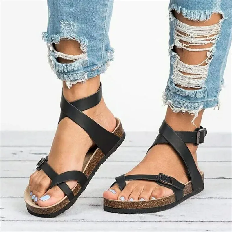 

Factory Direct Sandals Women 2019 Summer Shoes Women Flat Sandals For Beach Chaussures Femme Clog Plus Size 43 Casual Flip Flop