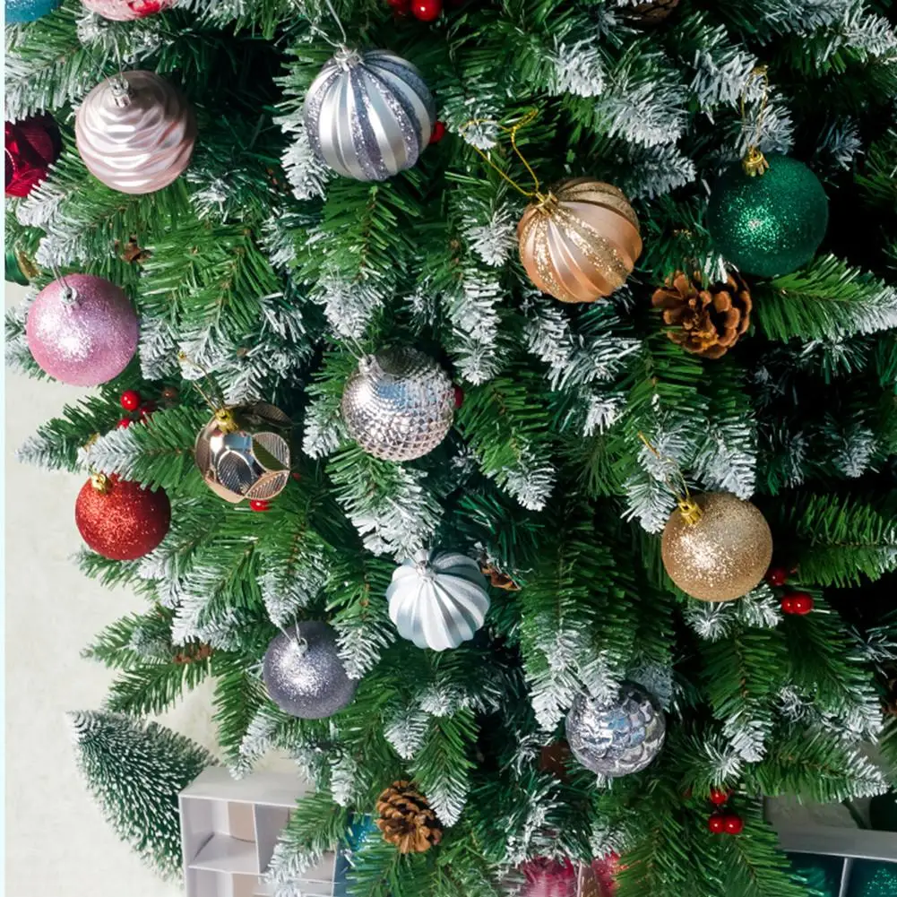 

12pcs Christmas Tree Ball Decorations for DIY Xmas Party Wedding 8CM Ball Baubles Hanging Ornament for Home Christmas Decoration