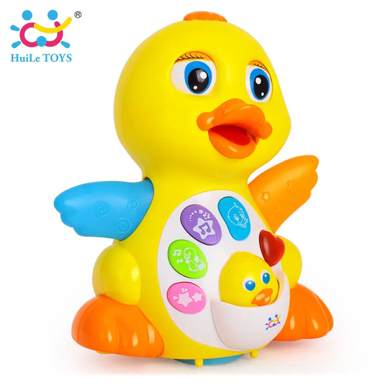 HUILE-TOYS-808-Baby-Toys-EQ-Flapping-Yellow-Duck-Infant-Brinquedos-Bebe-Electrical-Universal-Toy-for-Children-Kids-1-3-years-old-2