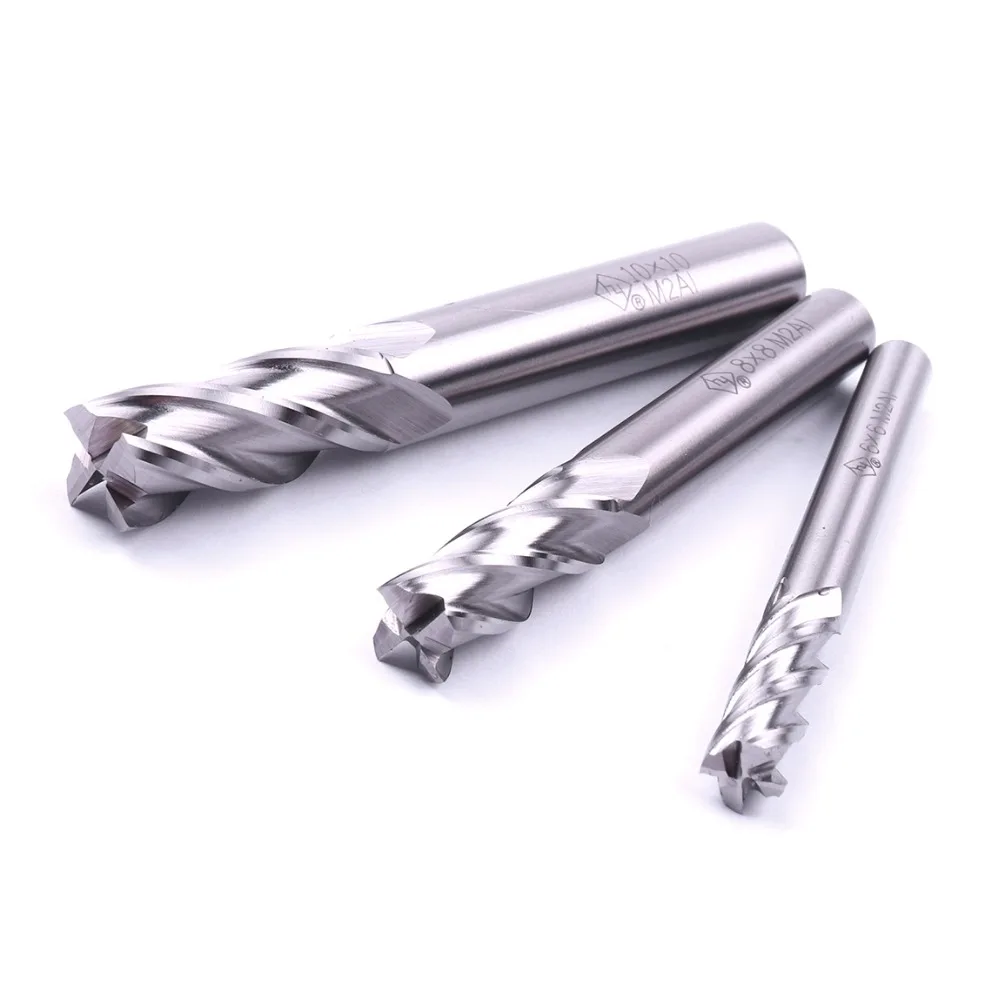 1Pcs 4 Flutes Ultra Hard High Speed Steel End Milling Cutter Diameter