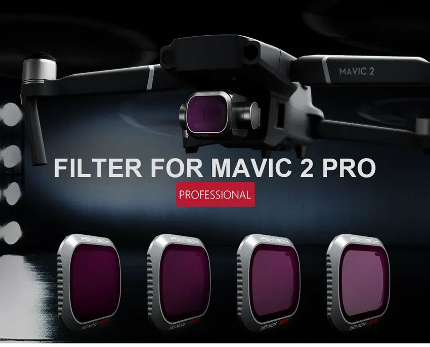 PGYTECH для DJI Mavic 2 Pro фильтр Drone UV CPL ND4 аксессуары Mavic 2 Pro Профессиональный фильтр для объектива камеры UV CPL ND4 фильтры