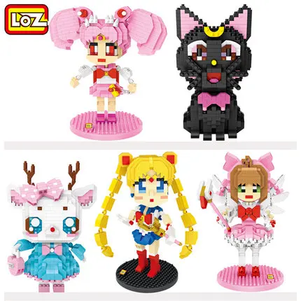 

LOZ super hero Anime diamond block plastic cute building blocks toys bricks educational Action Figures Toys for Children