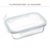 Glass Meal Prep Container Locking Lids Food Container Airtight Lunch Box Compartment Food Storage Container Microwave Safe 5