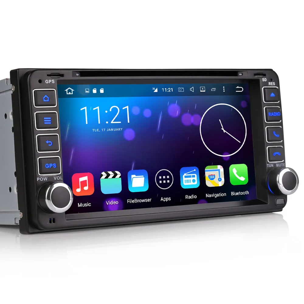 Sale 6.95 inch Android Car DVD Player with TV/BT GPS WIFI DVR OBD,Audio Radio Stereo,Car PC/multimedia headunit for Toyota universal 4