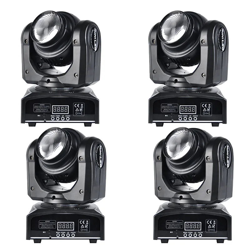 

4pcs/lot Disco Light Double face Super Beam Moving Head RGBW 4 in1 10w Lyre Mini Led Moving Head Wash Light Cree Lumiere DJ Lamp
