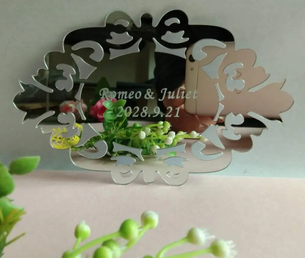  Personalized Verlobungstablett Mirror Tray Acrylic Custom Wedding Invitation Card Indication Sign P - 33024802998