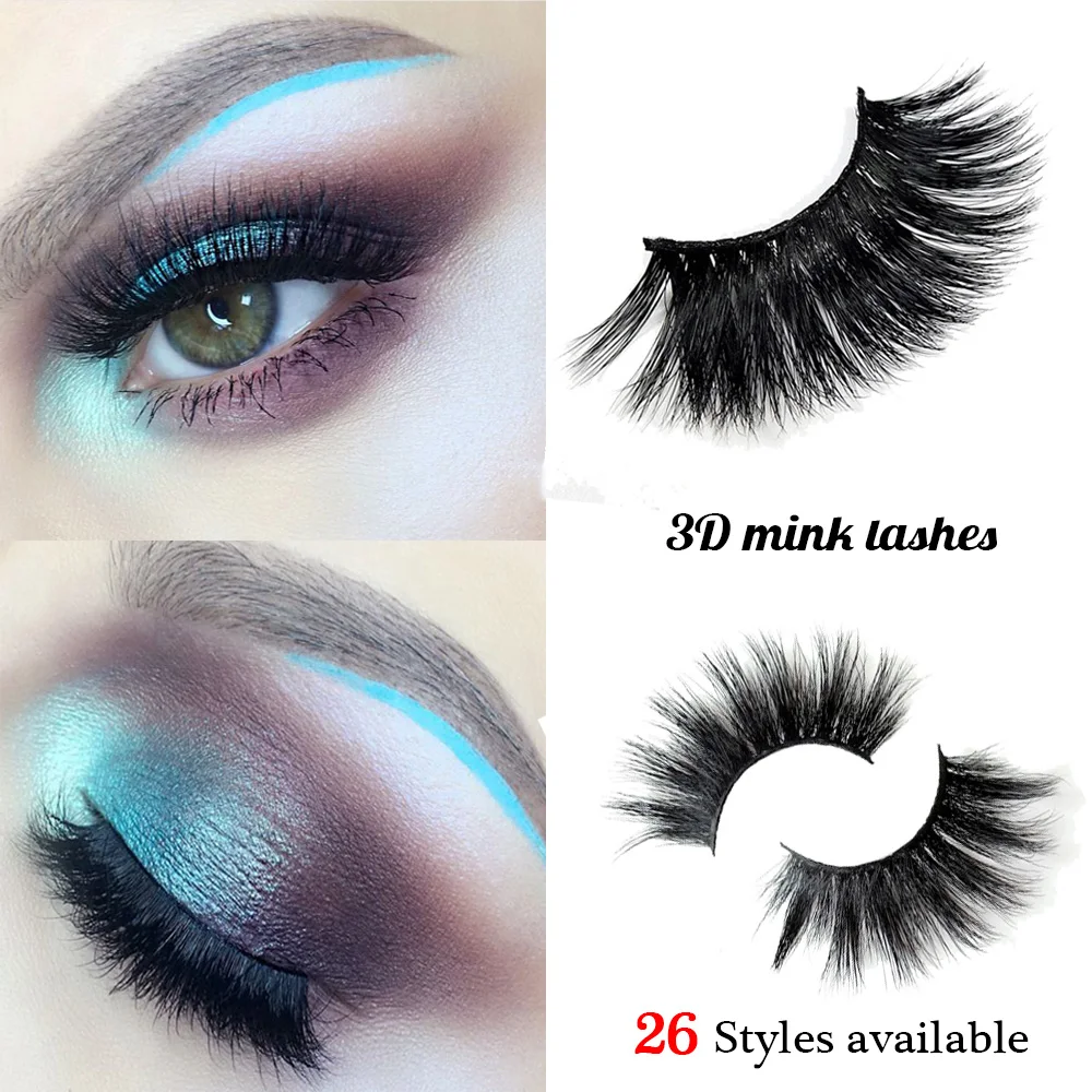

2pcs/pair 3D mink lashes 25mm Long E02 extra length mink eyelashes Big dramatic volumn eyelashes strip thick false eyelash