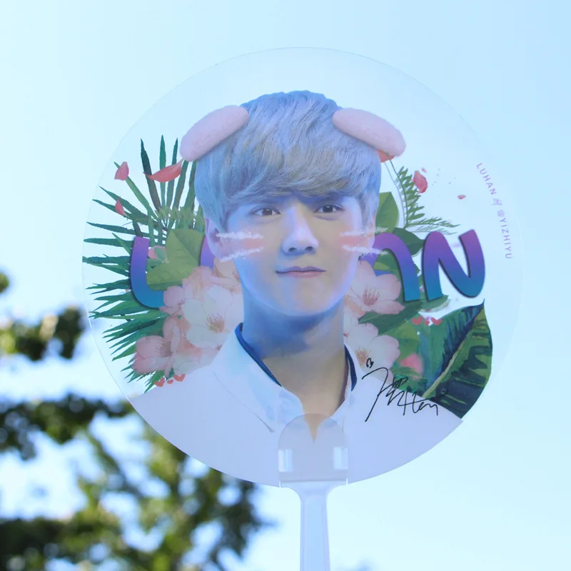 

[MYKPOP]EXO LUHAN Transparent Fan Mimi Fan K-POP Fan Collection SA18032914