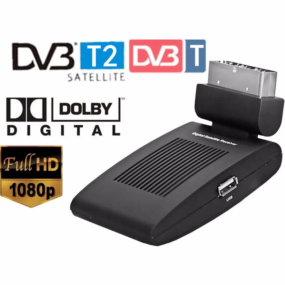 

Mini Scart DVB-T DVB-T2 tv tuner receiver DVB T/T2 HD digital satellite tv receivers with remote control DVBT2 MPEG4 AVC/H.264