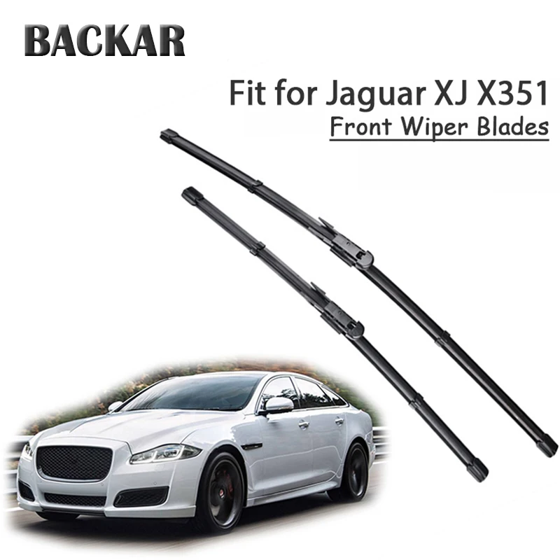 

BACKAR 2pcs Front Windshield Wiper Blades For Jaguar XJ X351 2016 2015 2014-2009 Accessories