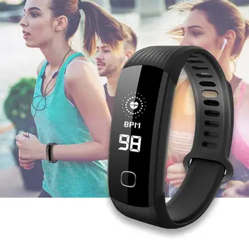 

2018 R8 Heart Rate Monitor Sleep Sports Fitness Activity Tracker Smart Wrist Black